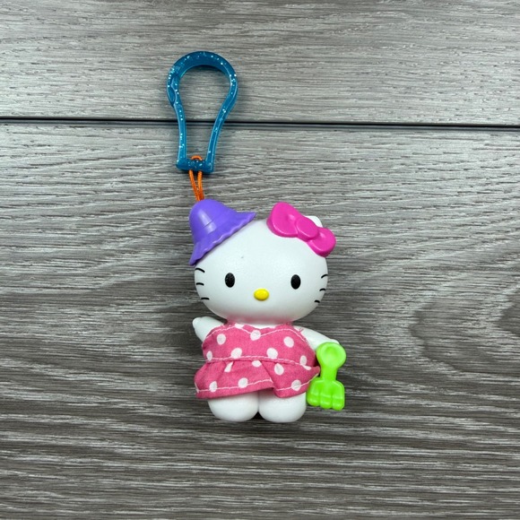 Sanrio Other - Sanrio Hello Kitty Keychain Vintage 2000 Beach Theme Pink White OS